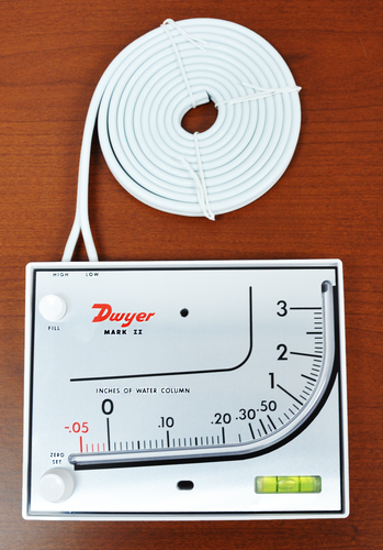 Molded Plastic Manometer, Inclined-Vertical Scale